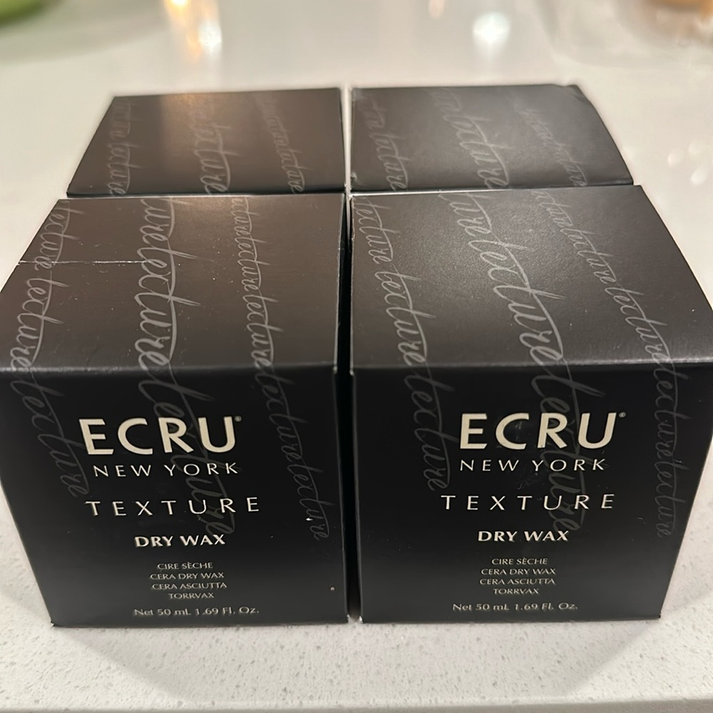 4 pack ECRU New York texture dry wax for hair